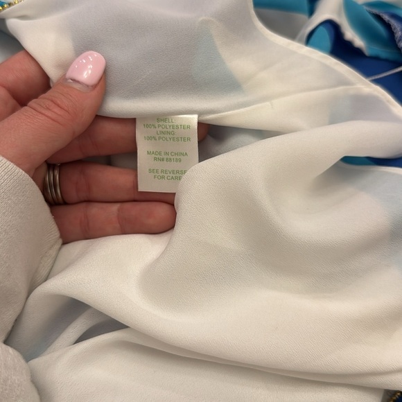 EUC Lilly Pulitzer Caldwell  maxi dress stripes blue white - Picture 9 of 10